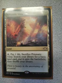 Prismatic Vista Card-MTG-Excellent Condition- 244/254 R-MH1 EN- Sam Burley/ 2019 - Image 2