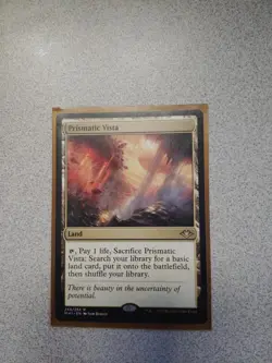Prismatic Vista Card-MTG-Excellent Condition- 244/254 R-MH1 EN- Sam Burley/ 2019 - Image 3