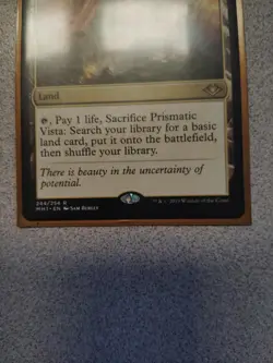 Prismatic Vista Card-MTG-Excellent Condition- 244/254 R-MH1 EN- Sam Burley/ 2019 - Image 5