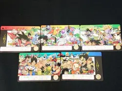 Lot of 6 Dragon Ball Z Amada PP Cards B9-B14 Panoramic Story Set Bandai 1992 - Image 1