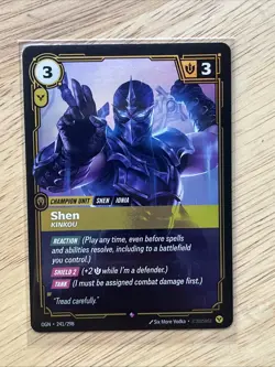 Riftbound Shen Card 241/298 TCG Foil card League Of Legends - Image 2