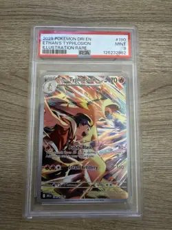 Pokemon TCG Ethan's Typhlosion Card Destined Rivals Series, PSA 9 - Image 1