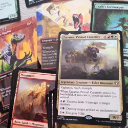 Custom Complete COMMANDER Magic Deck. ALL 100 Cards Zacama DINOSAURS Tribal Naya - Image 1