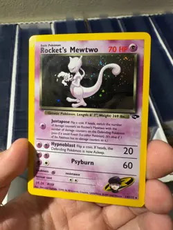 Rocket's Mewtwo 14/132 Holo Rare Gym Challenge Pokemon Card - Image 4