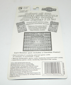 Digimon Blister booster Pack 2000 Digi-battle cards Series 1 New Factory Sealed - Image 4