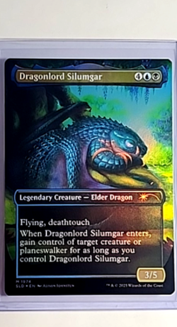 2025 MTG Magic The Gathering SLD Secret Lair Foil #1974 Baby Dragonlord Silumgar - Image 1