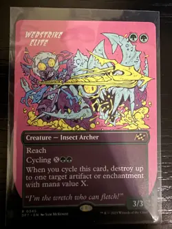Borderless WEBSTRIKE ELITE mtg NM-M Aetherdrift 1 Rare - Image 1
