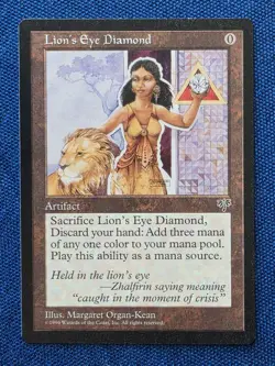 Lion's Eye Diamond MTG Mirage Unplayed NM Pack to Sleeve - Image 1