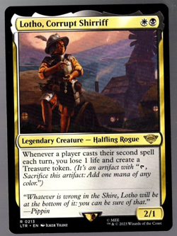 Lotho, Corrupt Shirrif 0213 Non Foil Rare Lord of the Rings MTG Near Mint - Image 1