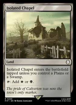 Isolated Chapel Light Play, English Magic the Gathering MTG Universes Beyond: Fa - Image 1
