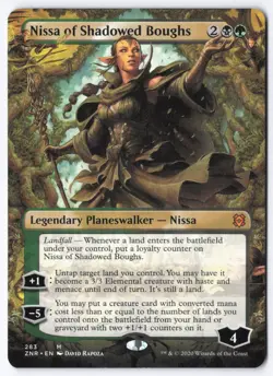 Nissa of Shadowed Boughs (Borderless) M Zendikar Rising 283 NM - Image 1
