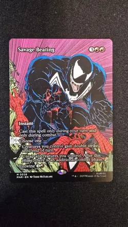 Savage Beating (Borderless) M Marvel Universe Eternal-Legal 26 NM - Image 1