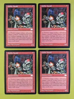 Goblin Vandal x4 Weatherlight 4x Playset Magic the Gathering MTG - Image 1