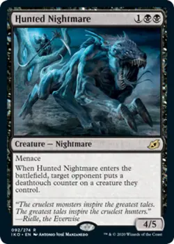 4x Hunted Nightmare - Foil NM-Mint, English Ikoria: Lair of Behemoths MTG Magic - Image 1