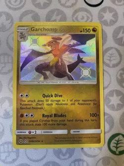 Pokemon TCG Garchomp SV40/SV94 Hidden Fates: Shiny Vault Holo Rare NM - Image 1