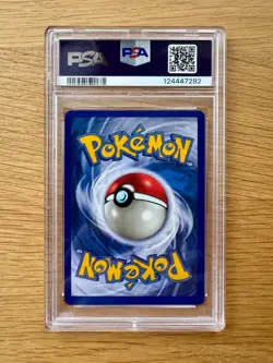 1999 Pokemon Fossil 12/62 Vaporeon Holo Rare PSA 6 Excellent - Image 2