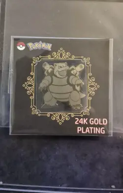 24k Gold Plated Pokemon Blastoise Sticker Pack Fresh - Image 1