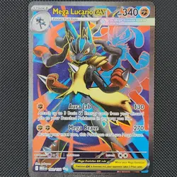 Mega Lucario Ex Full Art 160 Pokemon TCG Mega Evolution MEG EN Pack Fresh - Image 1