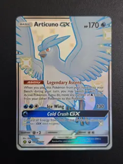Pokemon TCG Articuno GX SV54/SV94 Hidden Fates: Shiny Vault Full Art English - Image 1