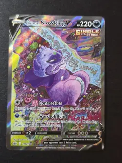 Pokemon TCG Galarian Slowking Vmax Alternate Art 179/198 SwSh: Chilling Reign NM - Image 3