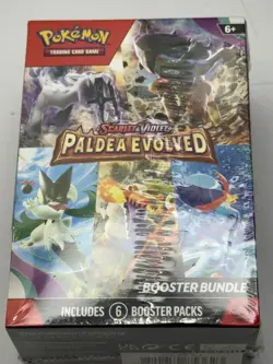Pokemon TCG Paldea Evolved Booster Bundle Box 6 Packs Factory Sealed Box - Image 1