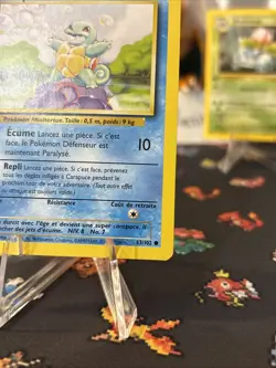 1st Edition French Squirtle (Carapuce) 63/102 Base Set 1999 Pokemon Near Mint - Image 4