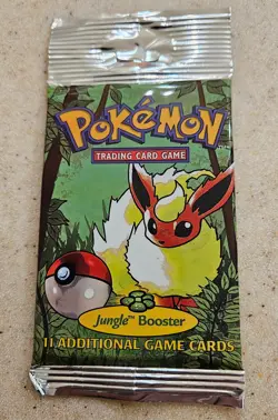 Pokemon 1999 Jungle Booster Pack Flareon Vintage WOTC Sealed - Image 1