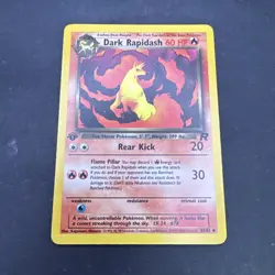 1st Edition Dark Rapidash 44/82 - Team Rocket - Uncommon - Pokemon - NM - Image 1