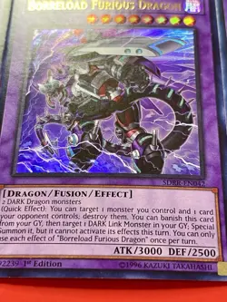 3x Borreload Furious Dragon | SDRR-EN042 | Ultra Rares | NM | 1st Ed | YuGiOh! - Image 4