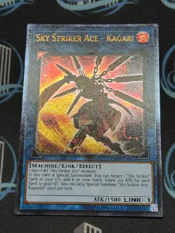 Yugioh Sky Striker Ace - Kagari OP08-EN002 Ultimate Rare - Image 2