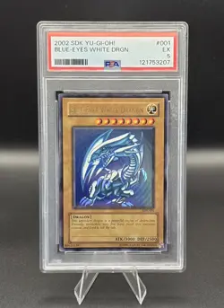 Blue-Eyes White Dragon - PSA 5 EX - 2002 SDK-001 - Yu-Gi-Oh! - Vintage Icon - Image 1