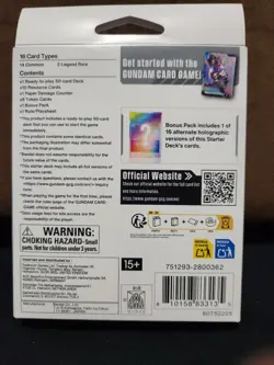 Gundam Card Game Starter Deck English - [ST01] Herioc Beginnings - Image 2
