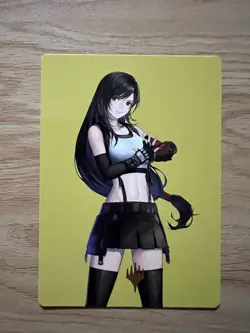 Tifa, Martial Artist Art Card Gold-Stamped Planeswalker Symbol MTG 52/53 - Image 1