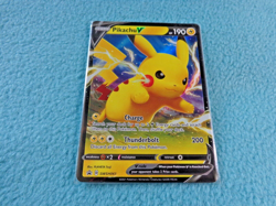 2021 POKEMON CARD PIKACHU PROMO V CARD ULTRA RARE SWSH061 PACK FRESH - Image 1
