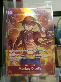 Sealed Promo One Piece CARD Treasure Booster Monkey.D.Luffy ST10-006 SR New - Image 1