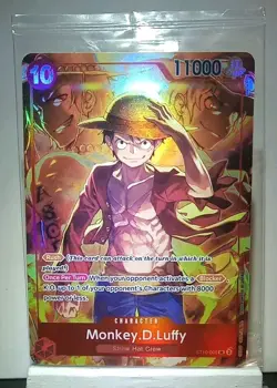 Sealed Promo One Piece CARD Treasure Booster Monkey.D.Luffy ST10-006 SR New - Image 2