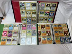 Massive lot of pokemon card 3 binders of cards mix rare holos etc - Image 1