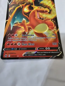 Charizard V 18/159 - Pokemon: Crown Zenith Ultra Rare - Tcg Card - NM - Image 3