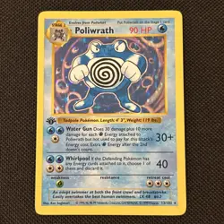 Poliwrath 013/102 Base Set (1st Edition) Holo (Card Never Played) THICK STAMP￼ - Image 1