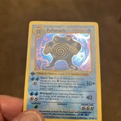 Poliwrath 013/102 Base Set (1st Edition) Holo (Card Never Played) THICK STAMP￼ - Image 2