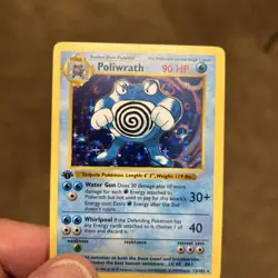 Poliwrath 013/102 Base Set (1st Edition) Holo (Card Never Played) THICK STAMP￼ - Image 4