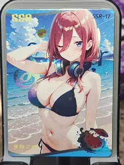 Femme Fatale Card Goddess Story Anime Waifu SSR SSR-17 Miku Nakano - Image 1