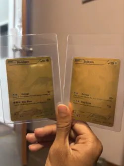 Pokemon Zekrom 114/115 Reshiram 113/114 Secret Legendary Treasures Holo Card Set - Image 1