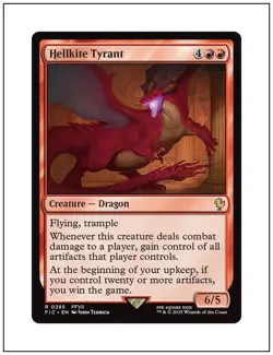1x Hellkite Tyrant, Final Fantasy Commander, Magic MTG NM - Image 1