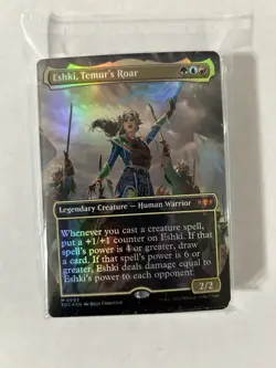 Eshki, Temur's Roar (Borderless) #3 FOIL MTG Tarkir Dragonstorm TDC NM X1 - Image 1