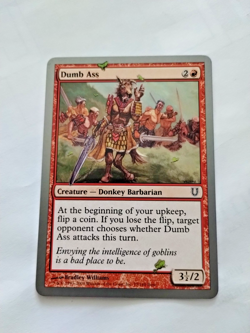 MTG Dumb Ass Unhinged Regular Common - Uncirculated - Image 1