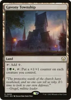 1 x Gavony Township - March of the Machine Commander - LP - MTG - Image 1