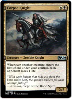CORPSE KNIGHT 206 MAGIC: THE GATHERING CORE SET 2020 (M20) UNCOMMON - Image 1