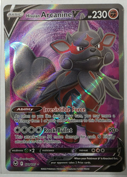 Hisuian Arcanine V (Full Art) 179/195 Swsh12: Silver Tempest Pokemon TCG NM - Image 1