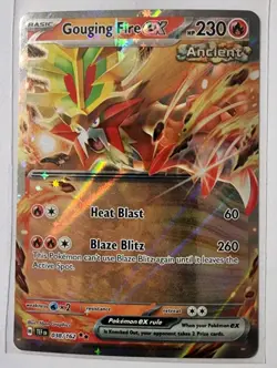 Pokemon TCG: Temporal Forces - Gouging Fire EX - Double Rare TEF EN 038/162 - Image 1